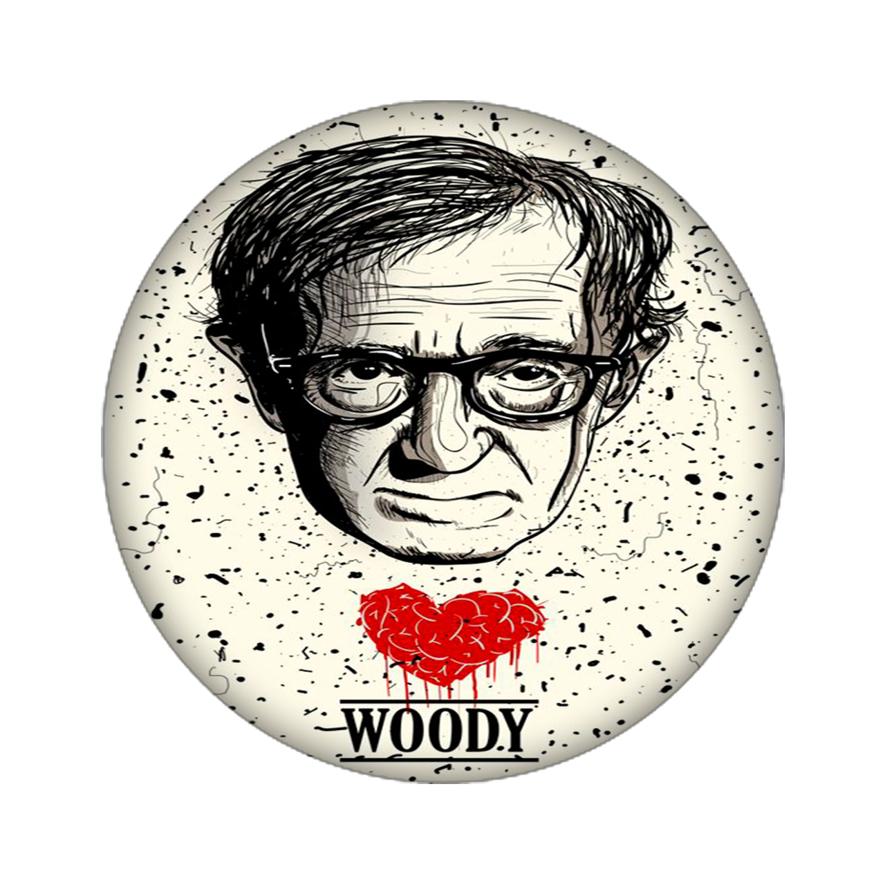 زیر لیوانی مدل وودی الن کد 1118