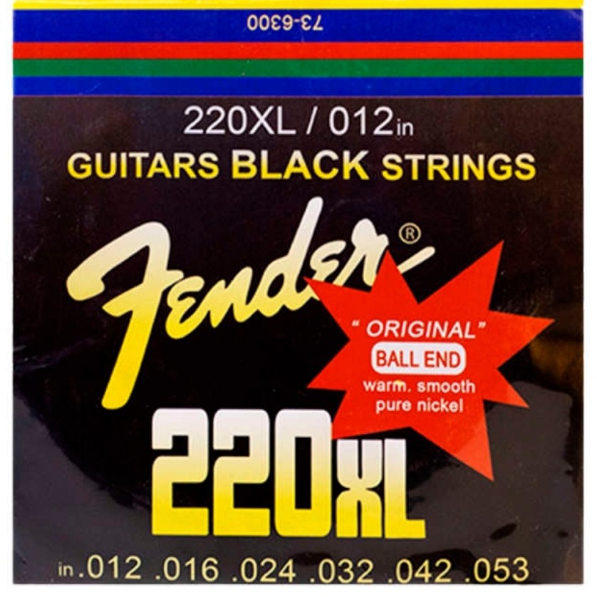 سیم گیتار  کلاسیک فندر مشکی طلایی  بسته پنج تایی 