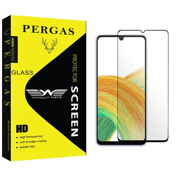 محافظ صفحه نمایش شیشه ای وایلی نایس مدل Pergas Full مناسب برای گوشی موبایل سامسونگ Galaxy A33 5G | کالا برتری