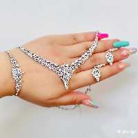 سرویس نقره جواهری برلیان خور کد 1016 (با عیار استاندارد نقره 925)