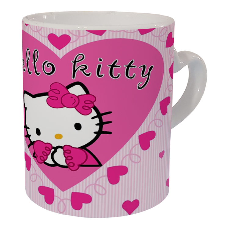 ماگ مدل دسته قلبی طرح کیتی کد 18