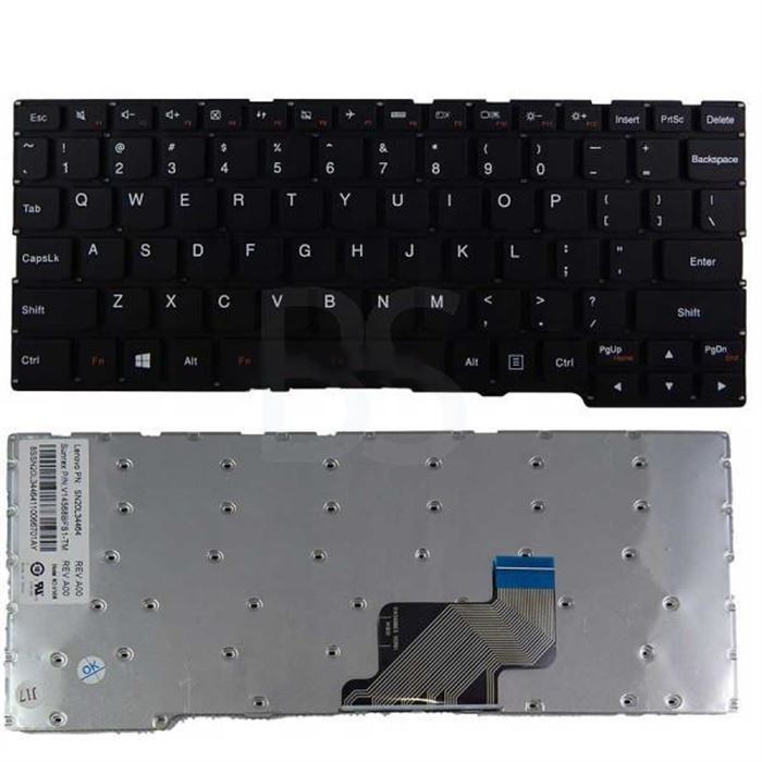 کیبورد لپ تاپ لنوو Yoga 300-11IBR مشکی-اینترکوچک بدون فریم