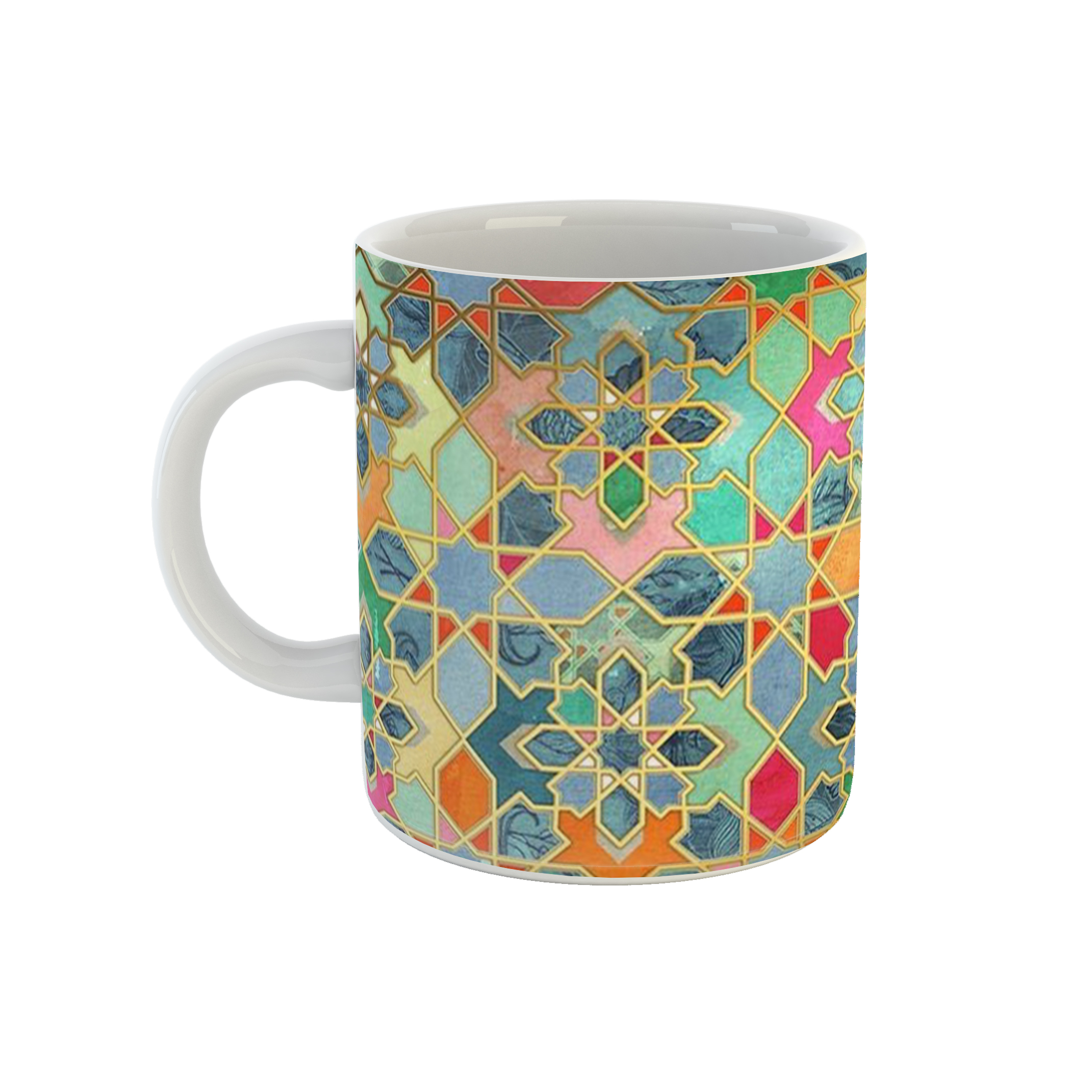 ماگ طرح کاشی کاری هندی