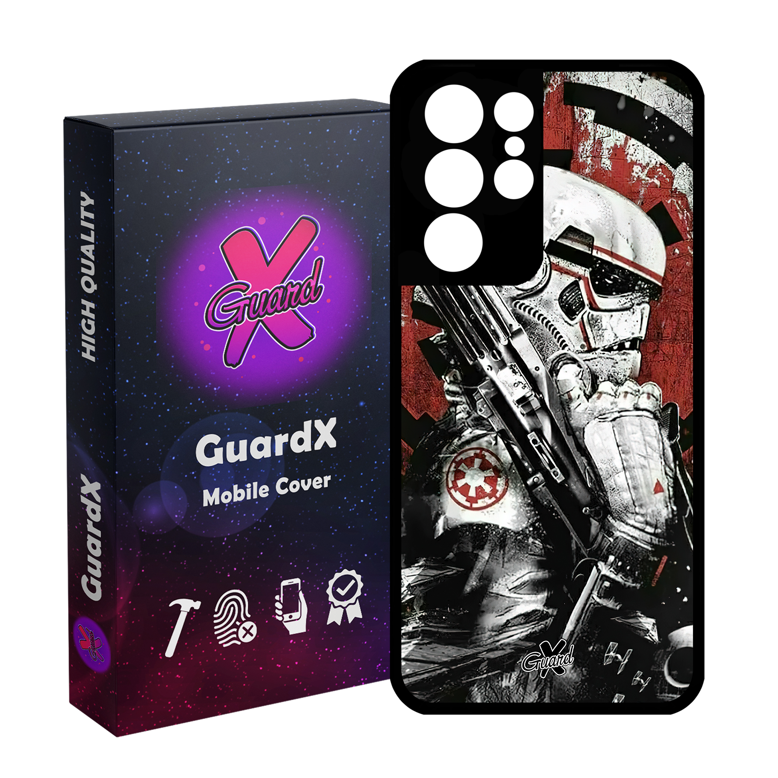 کاور گارد ایکس طرح جنگ ستارگان مدل Glass10494 مناسب برای گوشی موبایل سامسونگ Galaxy S21 Ultra