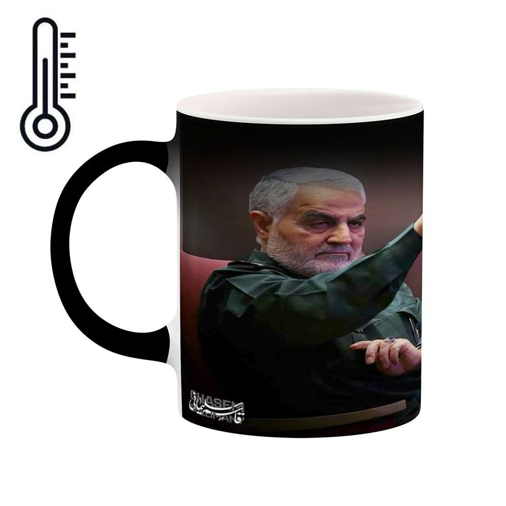 ماگ حرارتی طرح سردار شهید حاج قاسم سلیمانی  مدل mgph11714