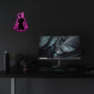 چراغ دیواری نئون دیزاین طرح Pubg-BL_PN