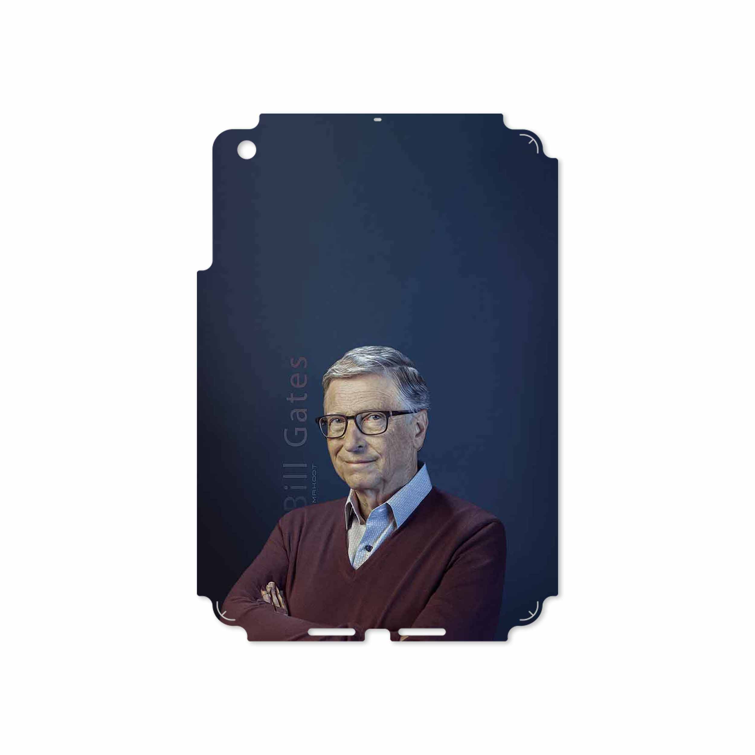 برچسب پوششی ماهوت مدل Bill Gates مناسب برای تبلت اپل iPad mini 2012 A1432