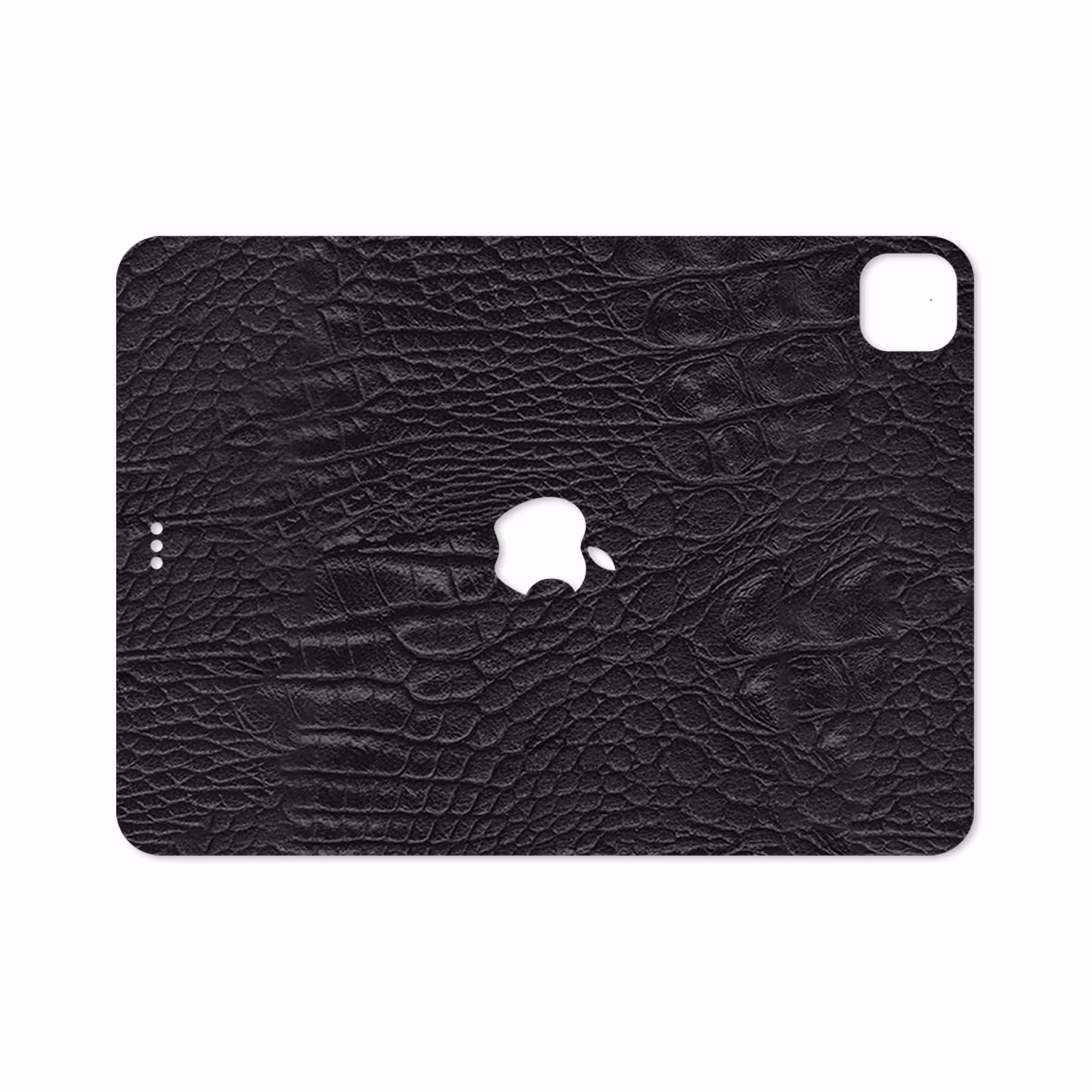 برچسب پوششی ماهوت مدل Black-Crocodile-Leather مناسب برای تبلت اپل iPad Pro 11 (GEN 2) 2020 A2231