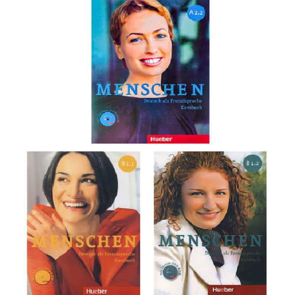 کتاب Menschen اثر جمعی از نویسندگان انتشارات Hueber سه جلدی