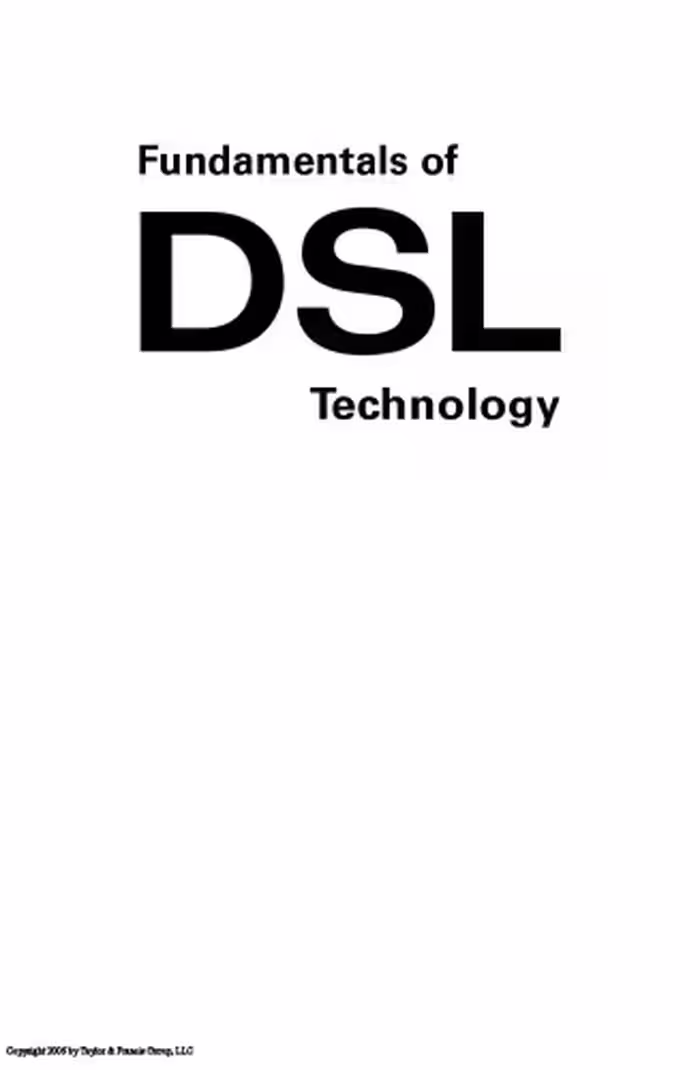 خرید و دانلود نسخه کامل کتاب Fundamentals of DSL Technology