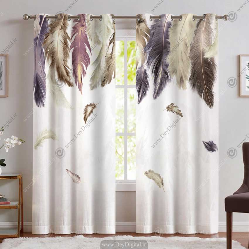 پرده تصویری طرح پر pk-2935