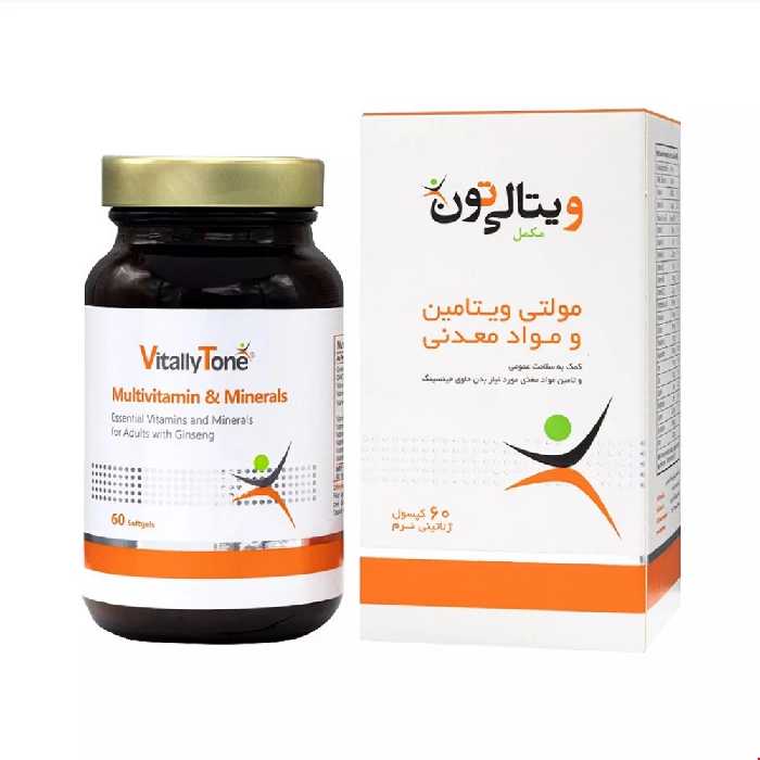 کپسول مولتی ویتامین و مینرال ویتالی تون 60 عددی
