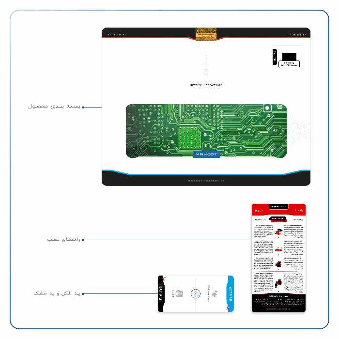 برچسب پوششی ماهوت مدل Green Printed Circuit Board مناسب برای تبلت سامسونگ Galaxy Tab E 9.6 2015 T560