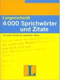 Langenscheidt 4000 Sprichworter Und Zitate