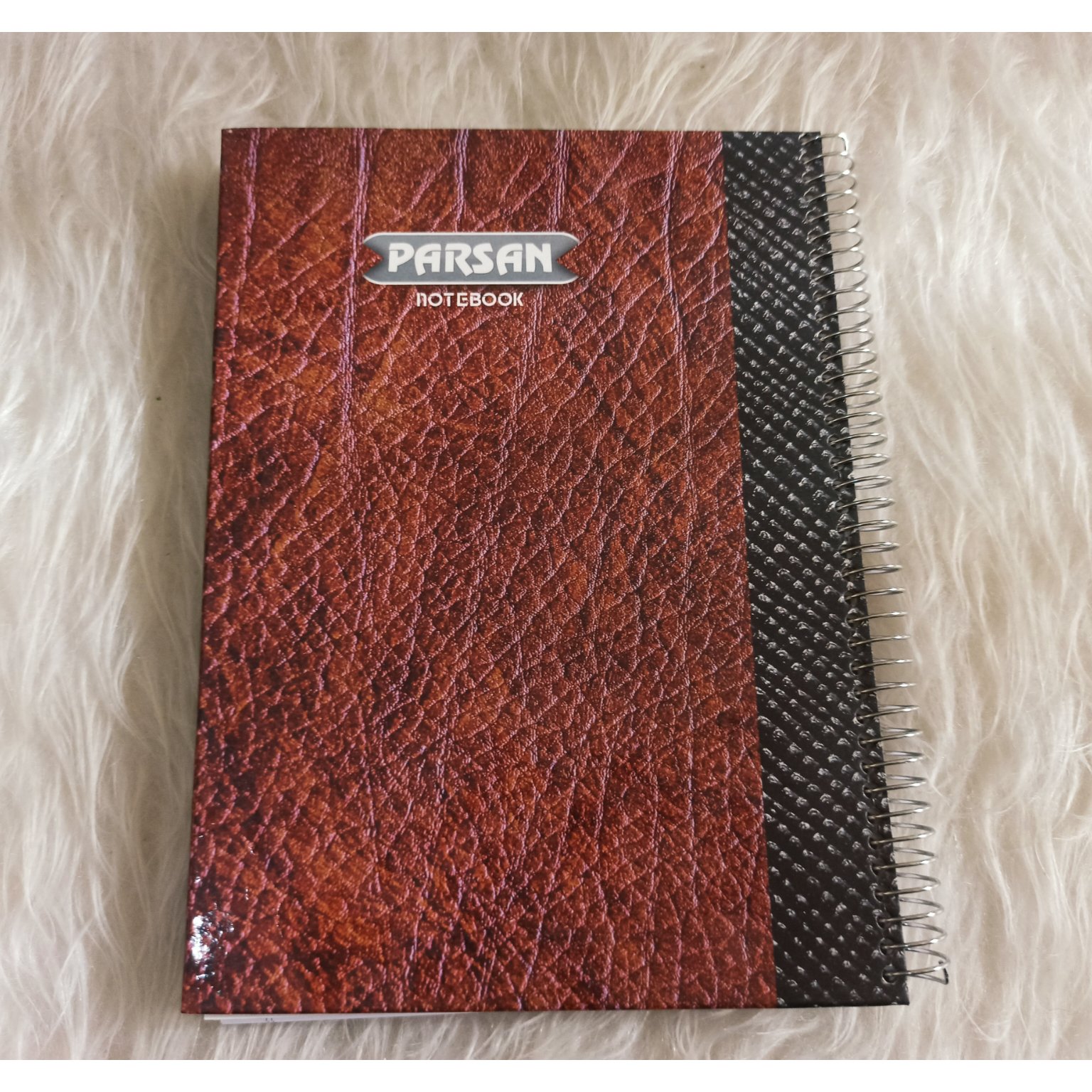 دفتر سیمی خط دار، جلد سخت، 100برگ سایز 23*17،طرح 1