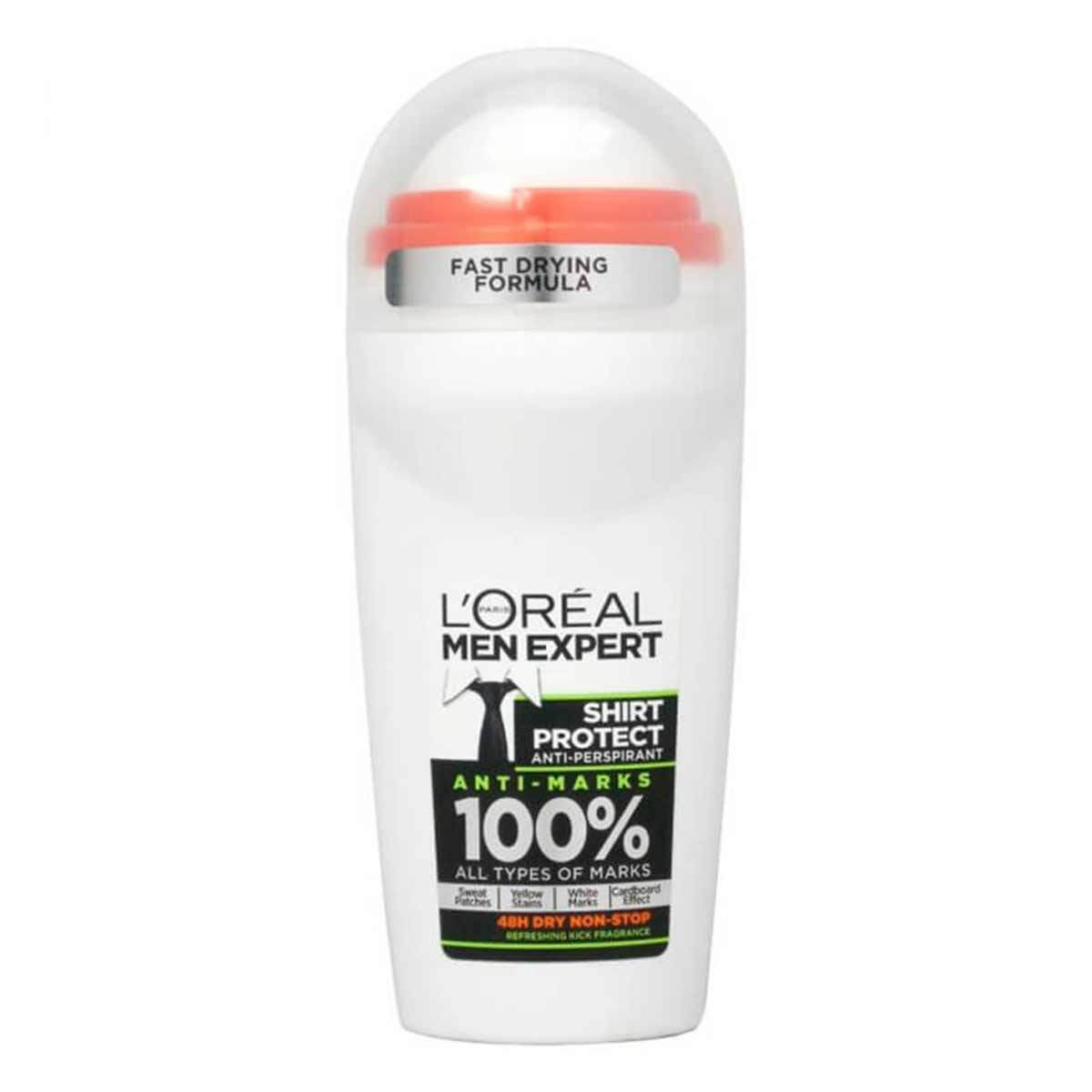 لورآل مام رول ضد تعریق مردانه 50 میل LOREAL مدل SHIRT PROTECT
