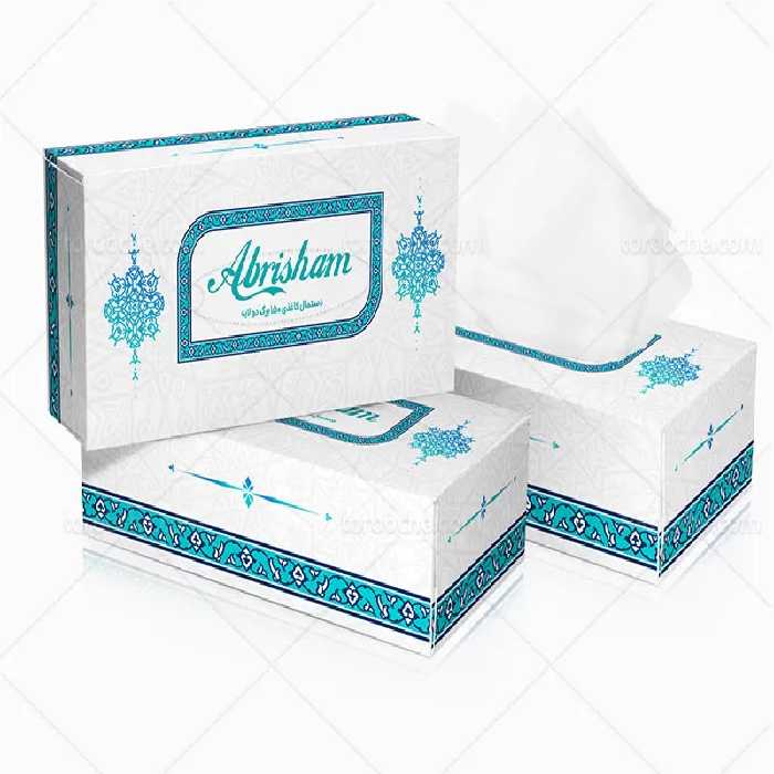 جعبه دستمال کاغذی طرح سنتی | گرافیک با طعم تربچه