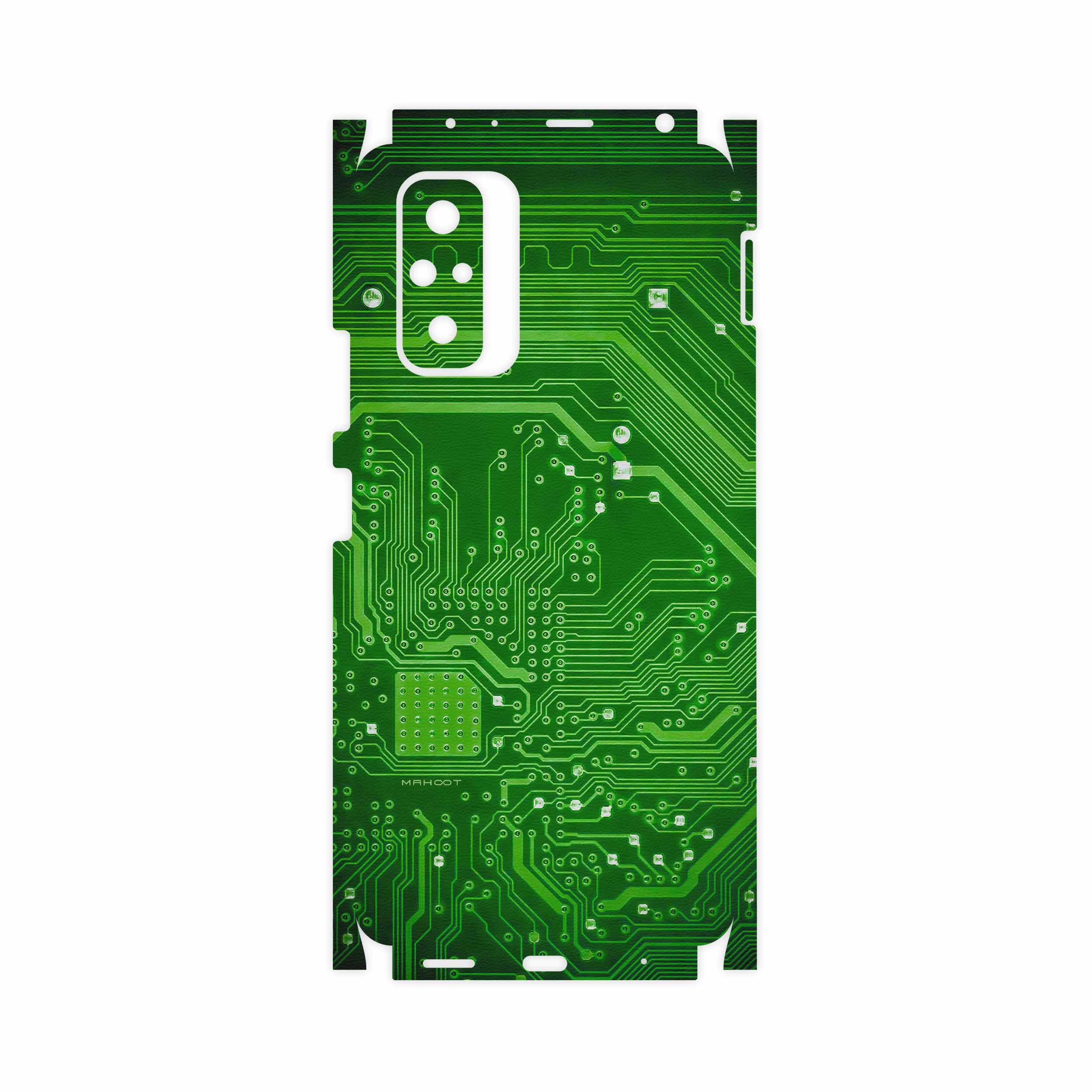 برچسب پوششی ماهوت مدل Green-Printed-Circuit-Board-FullSkin مناسب برای گوشی موبایل شیائومی Redmi Note 10 Pro