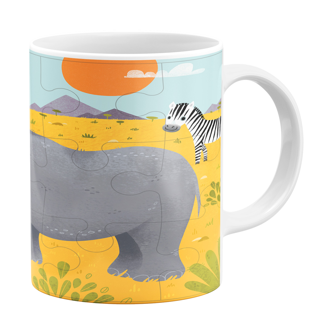 ماگ طرح پازل کد 10464