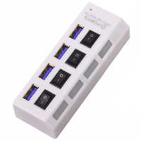 هاب 4 پورت USB 30 پورتز مدل HI-SPEED