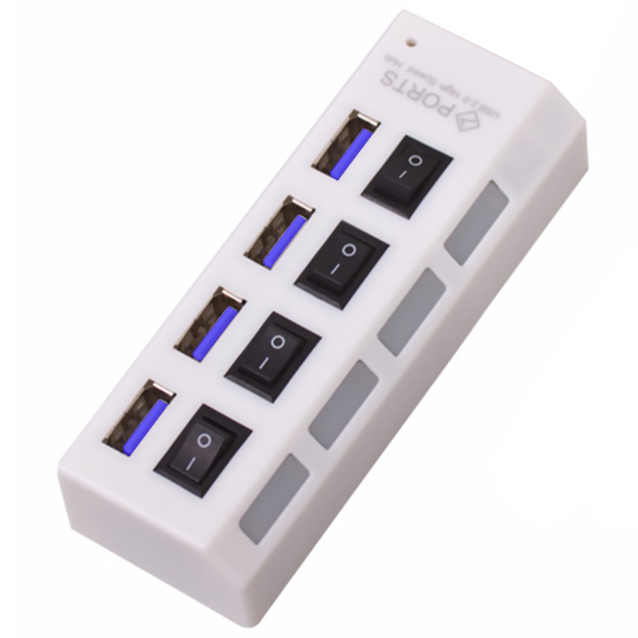 هاب 4 پورت USB 30 پورتز مدل HI-SPEED