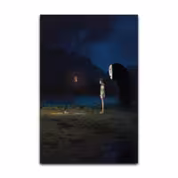 تابلو شاسی گوفی مدل انیمه شهر اشباح فانتزی و زیبا Spirited Away Anime کد DARK45 | دنیای قاب