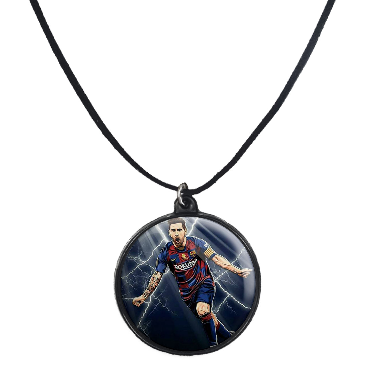 گردنبند پرمانه طرح مسی کد pmb.8669 مدل دو طرفه