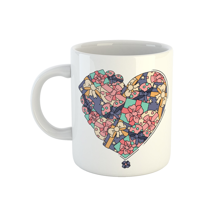 ماگ طرح قلب کادویی کد 20