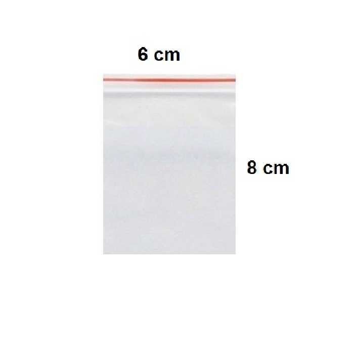 کیسه زیپ دار مدل ZK-0608 بسته 100 عددی  