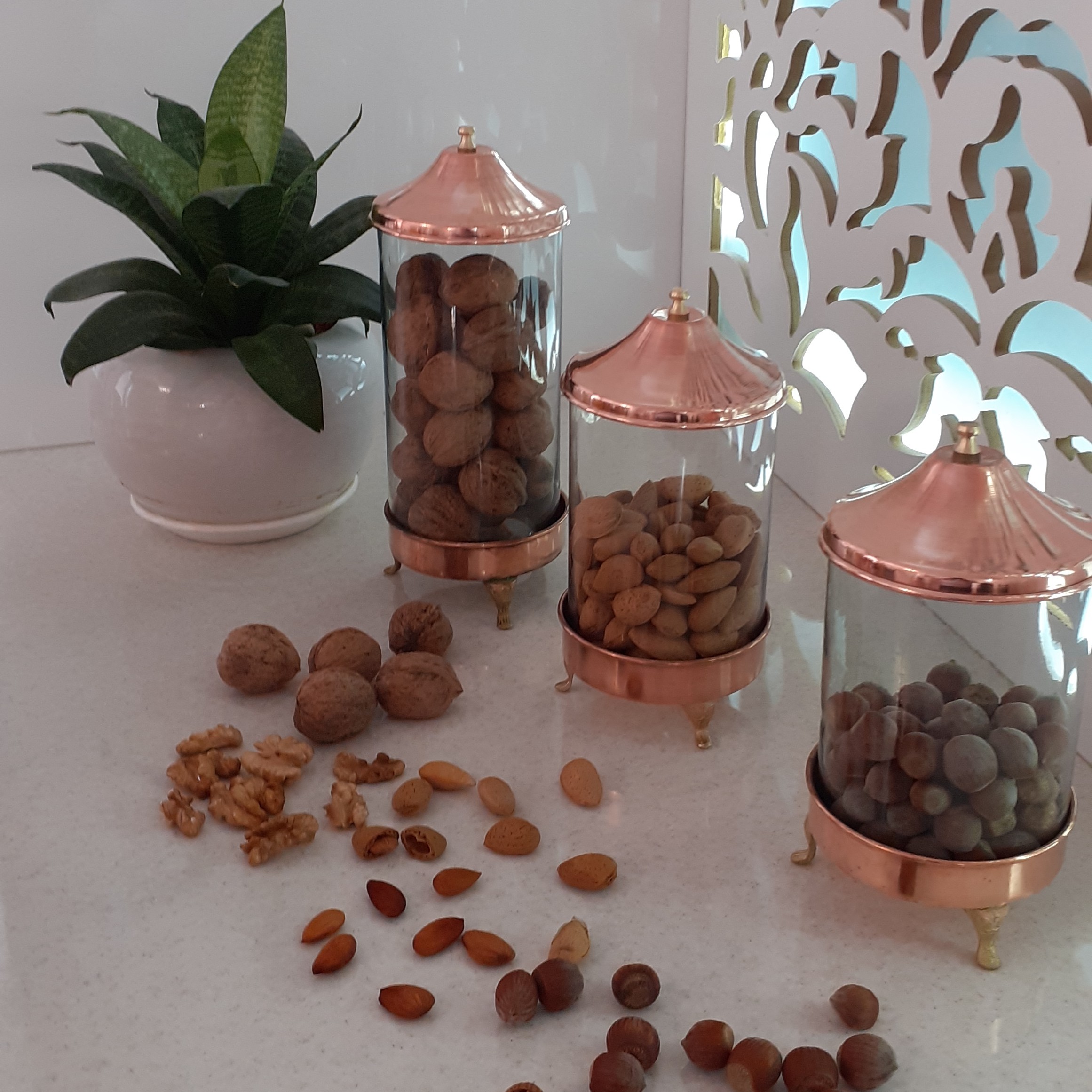 کندی باکس سه پایه کوتاه مسی سه تایی