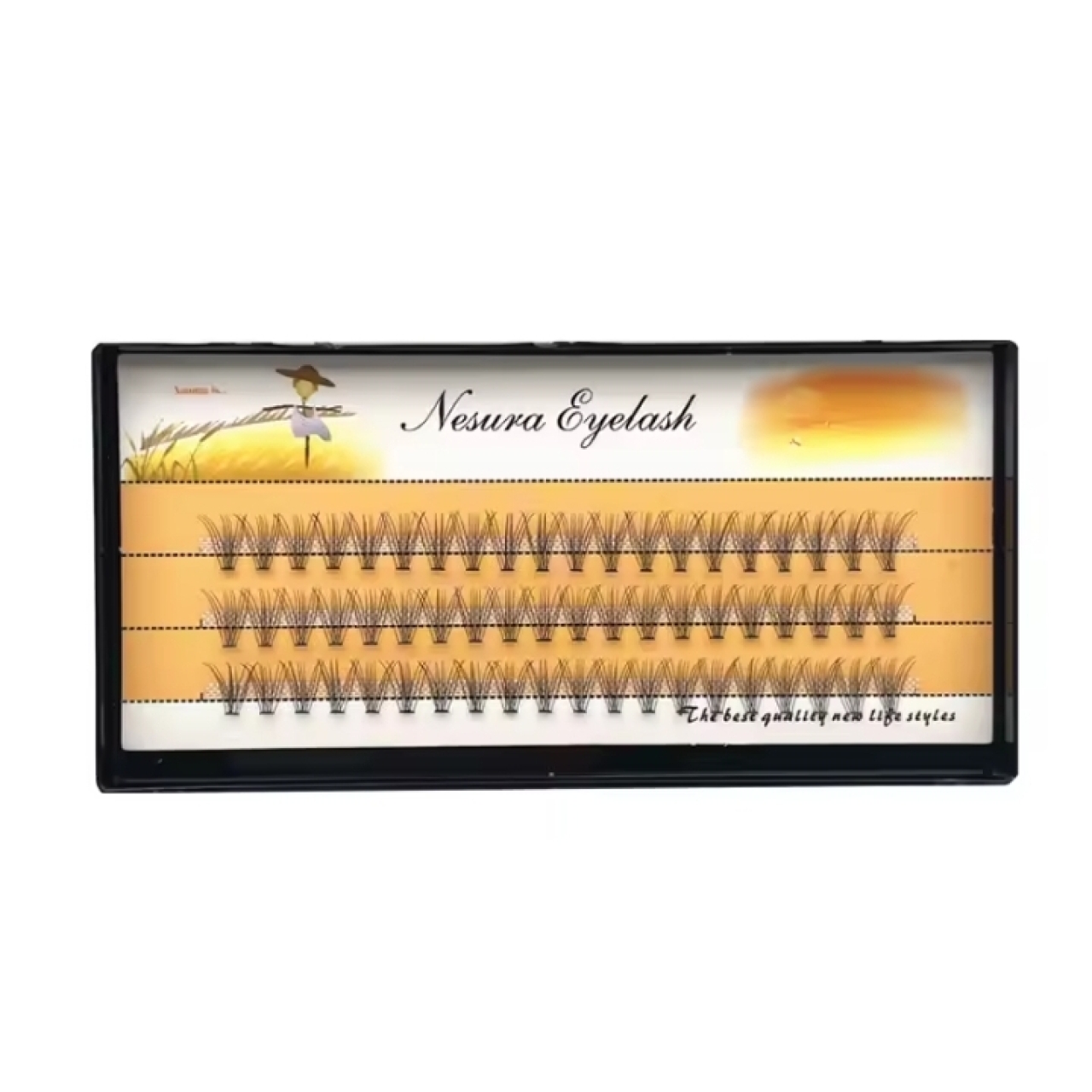 مژه مصنوعی دانه ای نسورا سایز 10 میلی متر