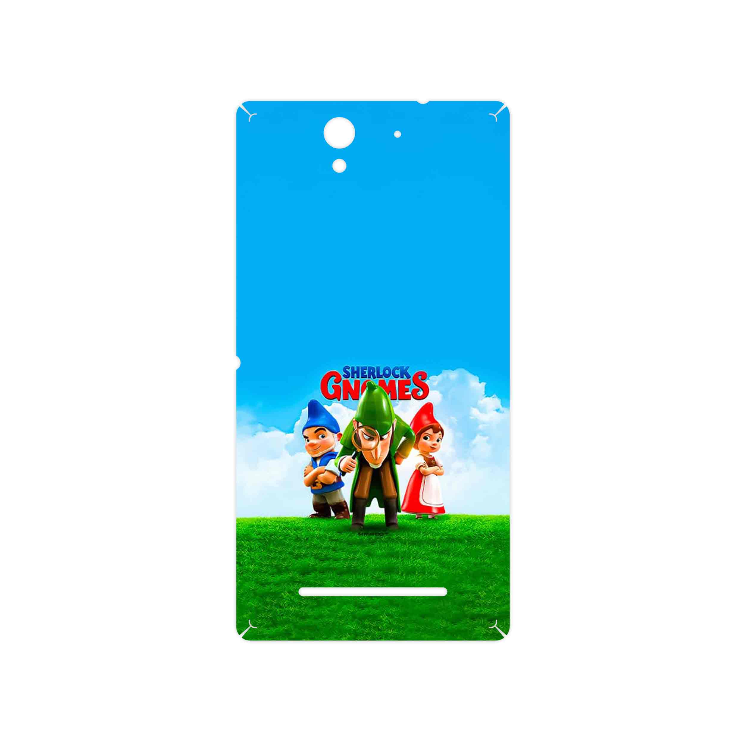 برچسب پوششی ماهوت مدل Sherlock Gnomes مناسب برای گوشی موبایل سونی Xperia C3 Dual
