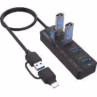 هاب 7 پورت USB 3.0 اونتن مدل ONT-UCA5306 با قابلیت OTG