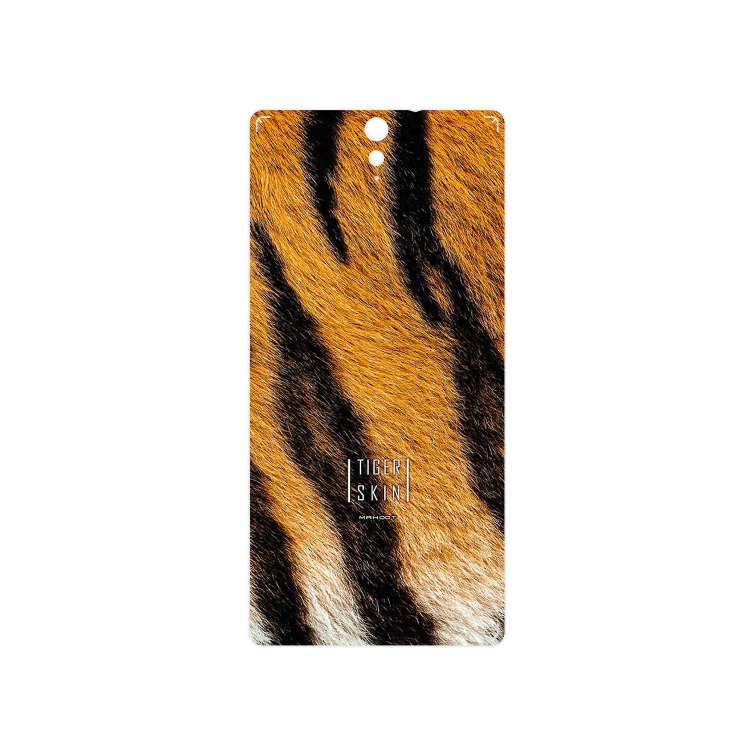 برچسب پوششی ماهوت مدل Tiger Skin مناسب برای گوشی موبایل سونی Xperia C5