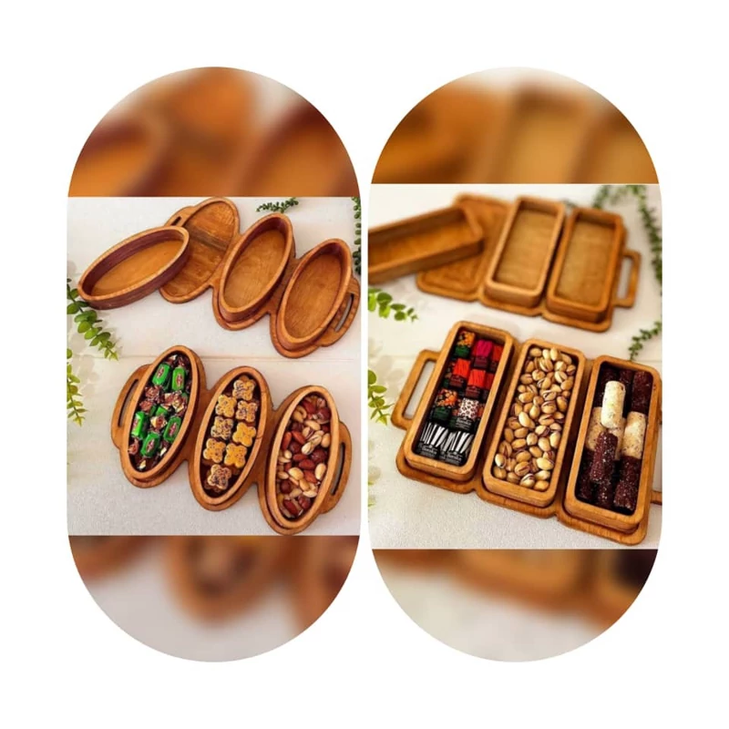 اردو خوری 3تایی چوبی پس کرایه