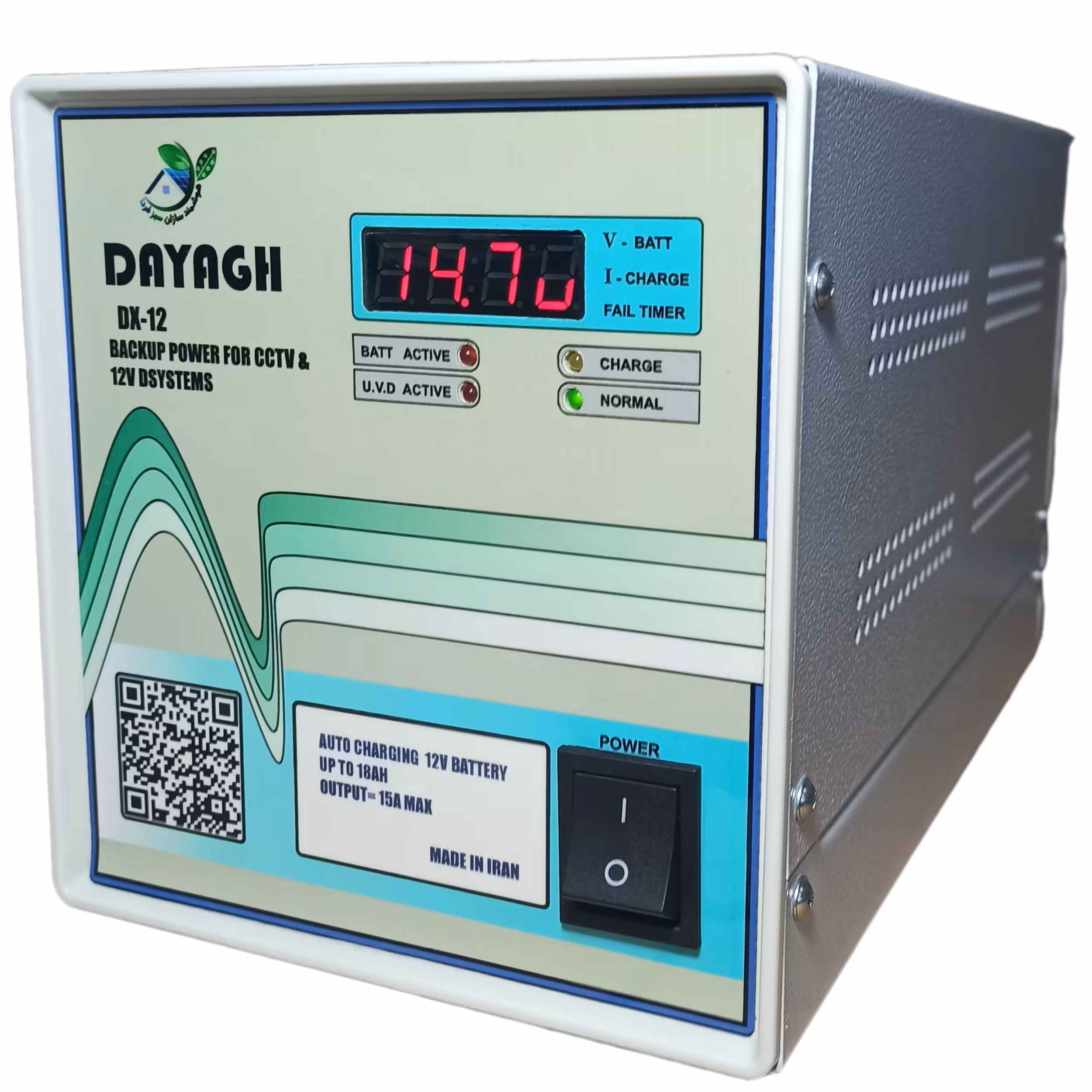 یو پی اس دوربین مدار بسته دایاق  مدل -DX12W ظرفیت 216 آمپرساعت