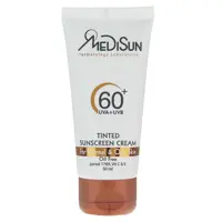کرم ضد آفتاب رنگی  مدیسان مدل  Tinted SPF 60 مناسب پوست های چرب و معمولی حجم 50 میلی لیتر    