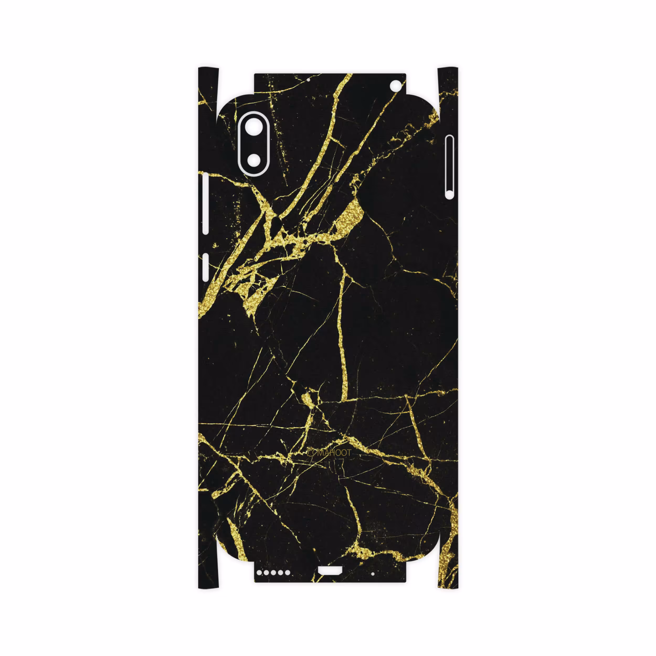 برچسب پوششی ماهوت مدل Graphite-Gold-Marble-FullSkin مناسب برای گوشی موبایل هوآوی Y5 2019