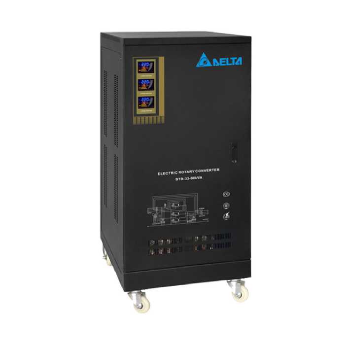استابلایزر 90KVA سه فاز 109 آمپر سروو موتوری دلتا مدل STB-33
