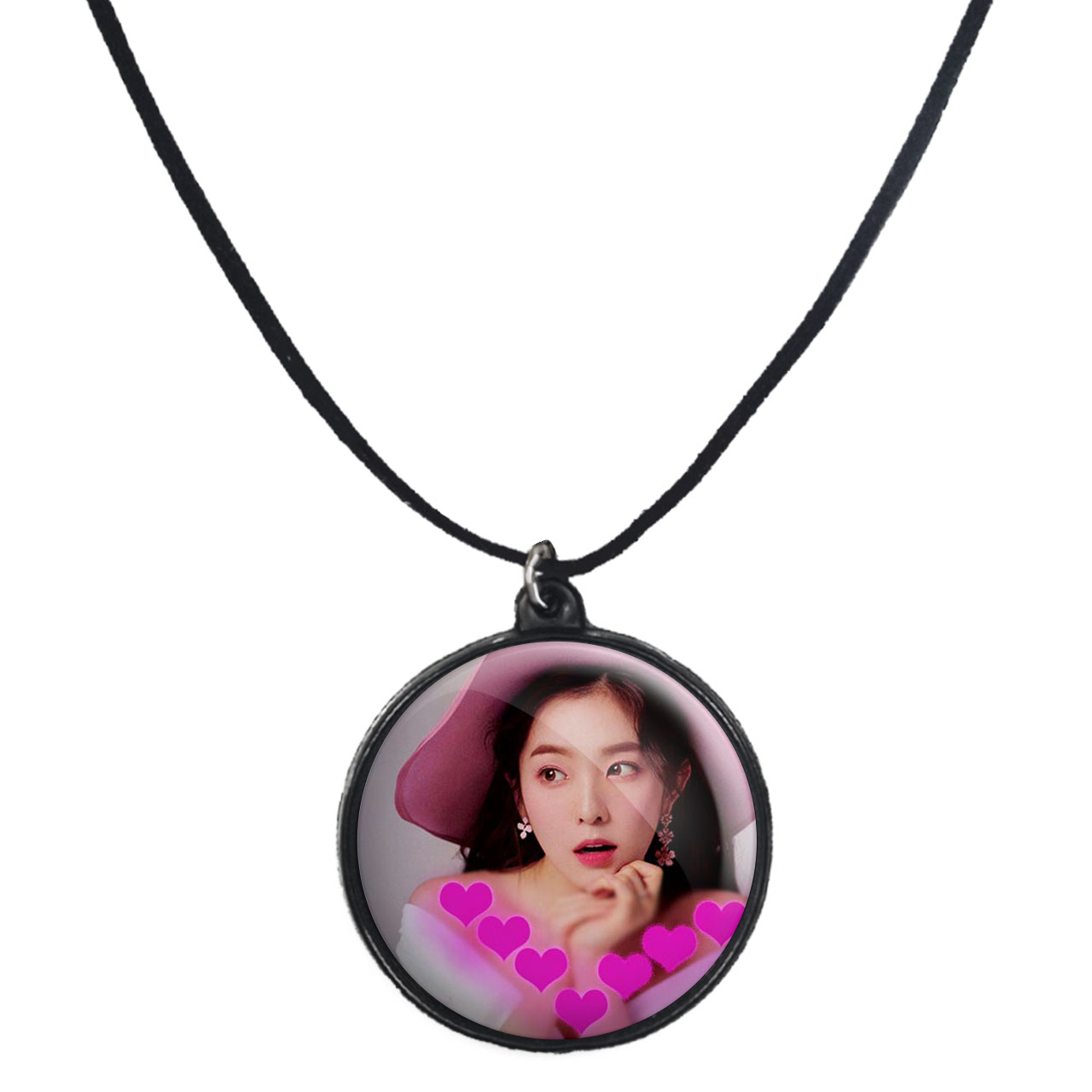 گردنبند پرمانه طرح red velvet کد pmb.12363 مدل دو طرفه