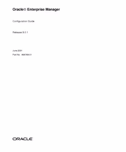 خرید و دانلود نسخه کامل کتاب Oracle Enterprise Manager. Configuration Guide (Part No. A88769-01) (Release 9.0.1)