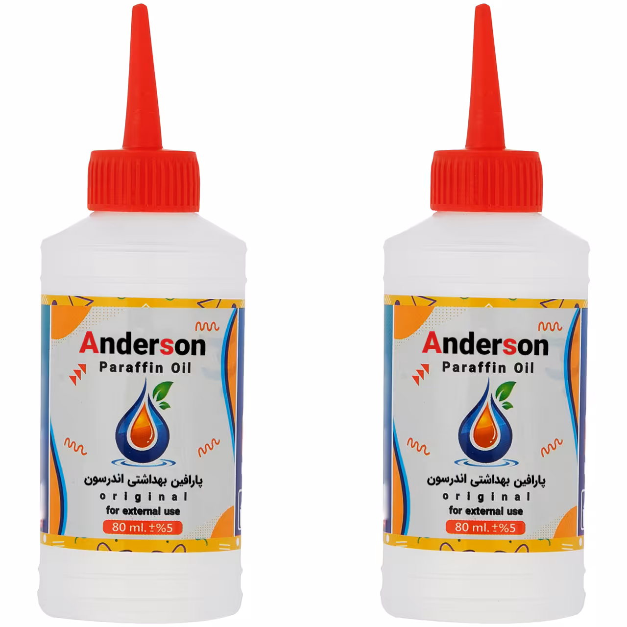 پارافین مایع اندرسون مدل B100 حجم 80 میلی لیتر بسته 2 عددی