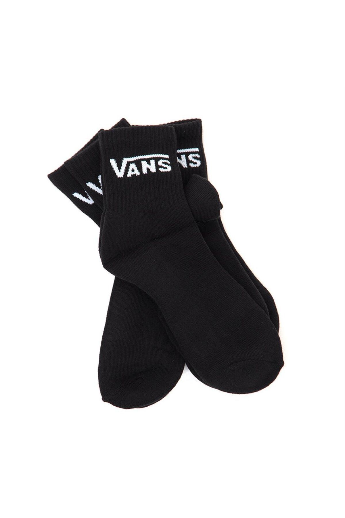جوراب مشکی مردانه و زنانه نیمه خدمه کلاسیک 3 اورجینال Vans