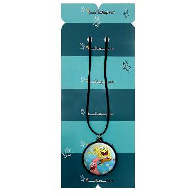 گردنبند پرمانه طرح باب اسفنجی کد pmb.215 