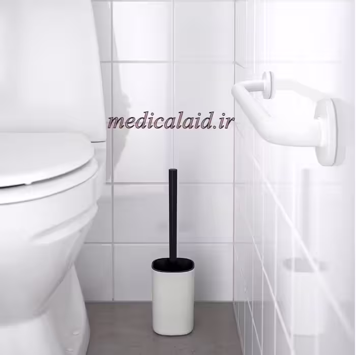 دستگیره کمکی سالمند سفید 60cm | دستگیره کمکی توالت | میله توالت فرنگی و حمام