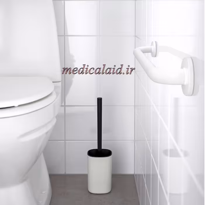 دستگیره کمکی سالمند سفید 60cm | دستگیره کمکی توالت | میله توالت فرنگی و حمام