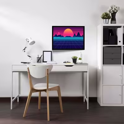 تابلو مدل retro synthwave کد F-15025