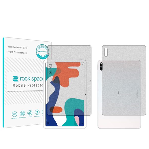 گلس صفحه نمایش و پشت تبلت هوآوی MatePad 10.4 مدل نانو هیدروژل مات برند راک اسپیس کد LL