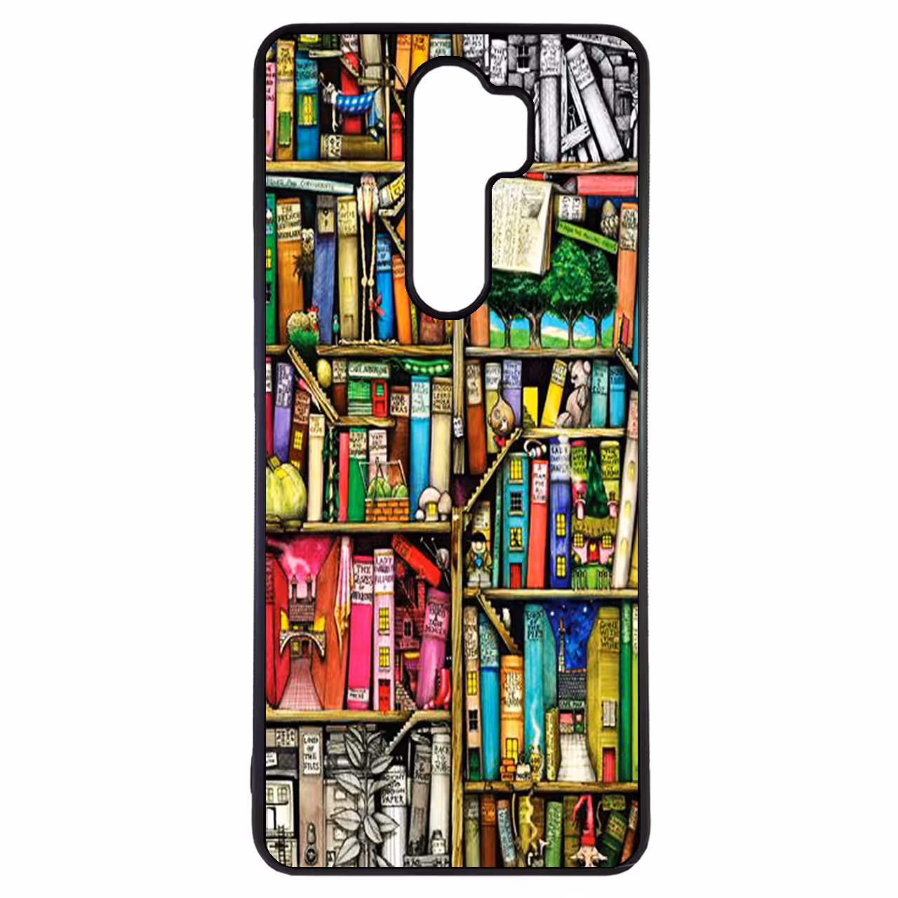کاور طرح کتابخانه کد 1146 مناسب برای گوشی موبایل شیائومی redmi 9