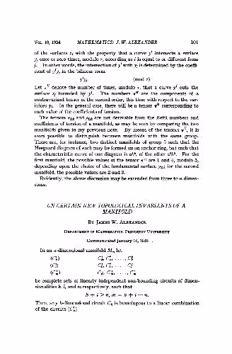 خرید و دانلود نسخه کامل کتاب On Certain New Topological Invariants of a Manifold